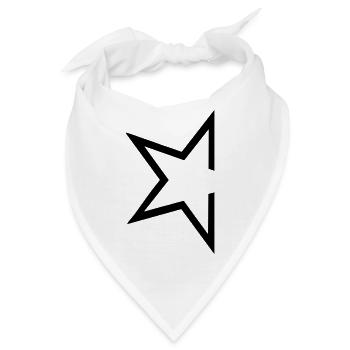 star - Bandana - Weiß - Vorne