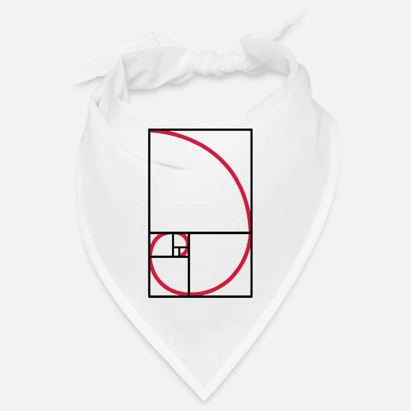 Fibonacci courbe de type ratio or Bandana