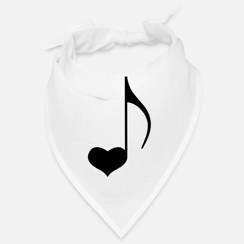 Musique Note d'amour Bandana