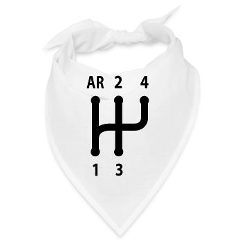 Gitter 4 - Bandana - Weiß - Vorne