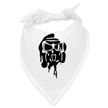 Graffiti - Bandana - Weiß - Vorne