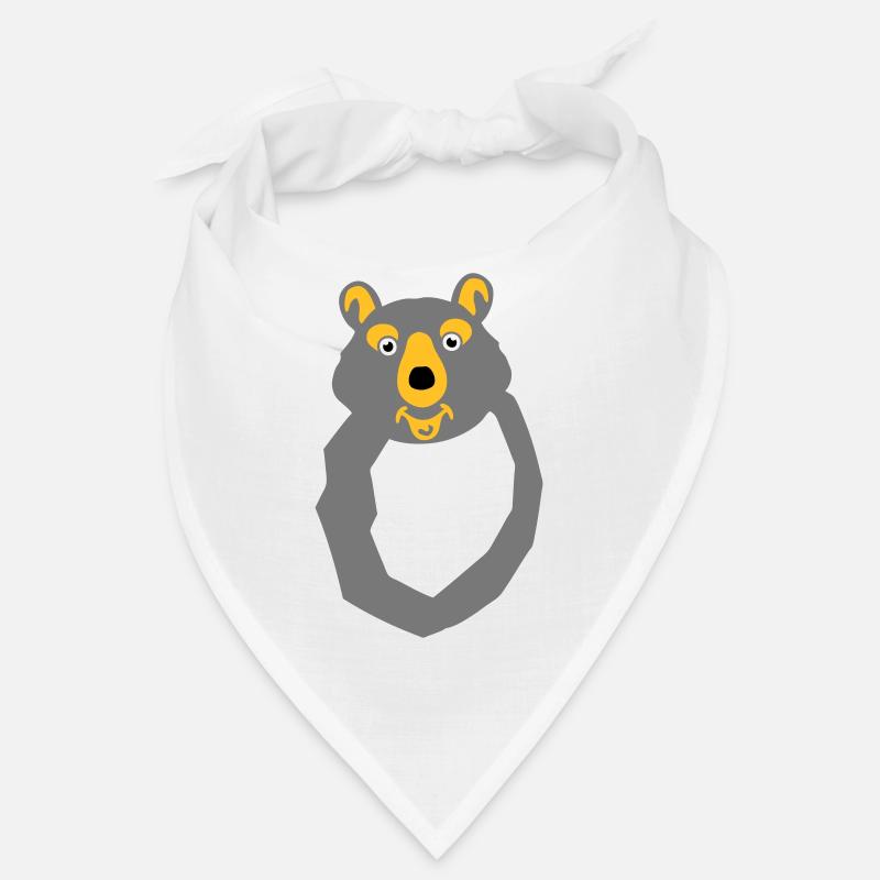 ours lettre o dessin Bandana
