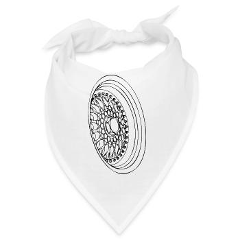 Retro Felge - Bandana - Weiß - Vorne