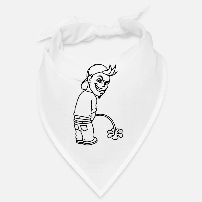 Pee Boy 2c - Bandana - white