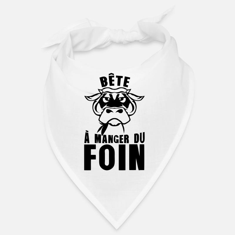 bete a manger du foin vache expression Bandana