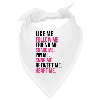 Like Me - Bandana - Weiß - Vorne