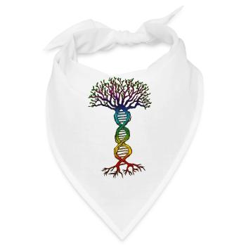 Chakra DNA Baum des Lebens. - Bandana - Weiß - Vorne