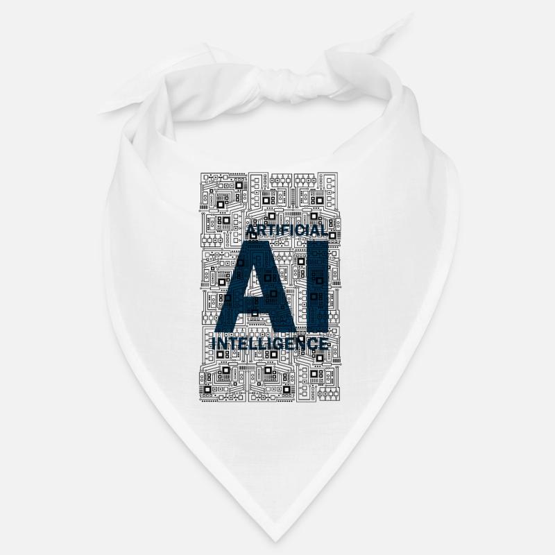 AI - Artificial intelligence - AI - Bandana - white