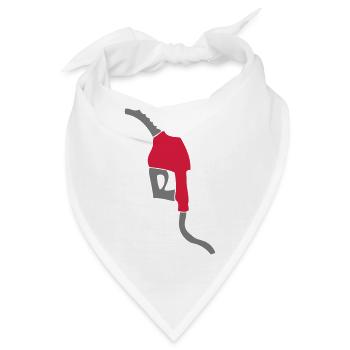 diesel zapfsaeule benzin - Bandana - Weiß - Vorne