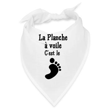 Windsurfen / Windsurfer / Windsurf / Windsurfing - Bandana - Weiß - Vorne