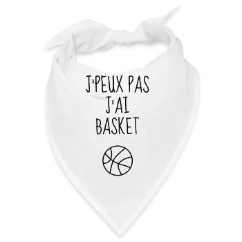 Basketball - Basket ball - Basket-ball - Baskette - Bandana - Weiß - Vorne