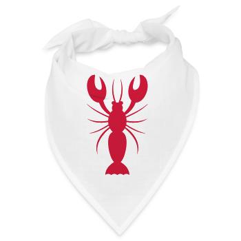 Lobster - Bandana - Weiß - Vorne