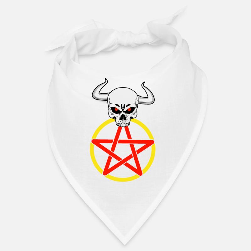 Satan Satanic Devil Pentagram Horns Horror Bandana