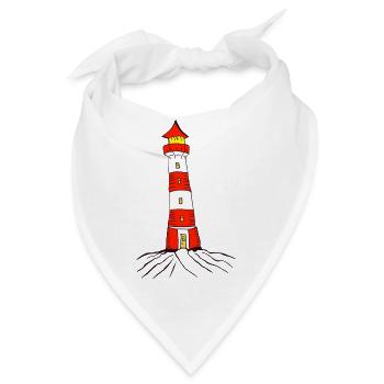Leuchtturm - Bandana - Weiß - Vorne