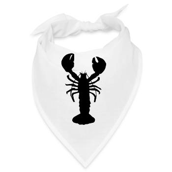 Lobster - Bandana - Weiß - Vorne