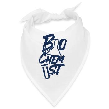 Biochemiker Biochemie Bio Biochemikerin - Bandana - Weiß - Vorne