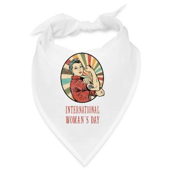 International woman´s day - Bandana - Weiß - Vorne