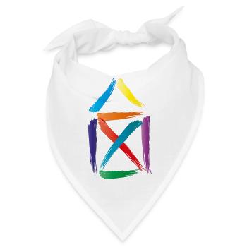 buntes haus - Bandana - Weiß - Vorne