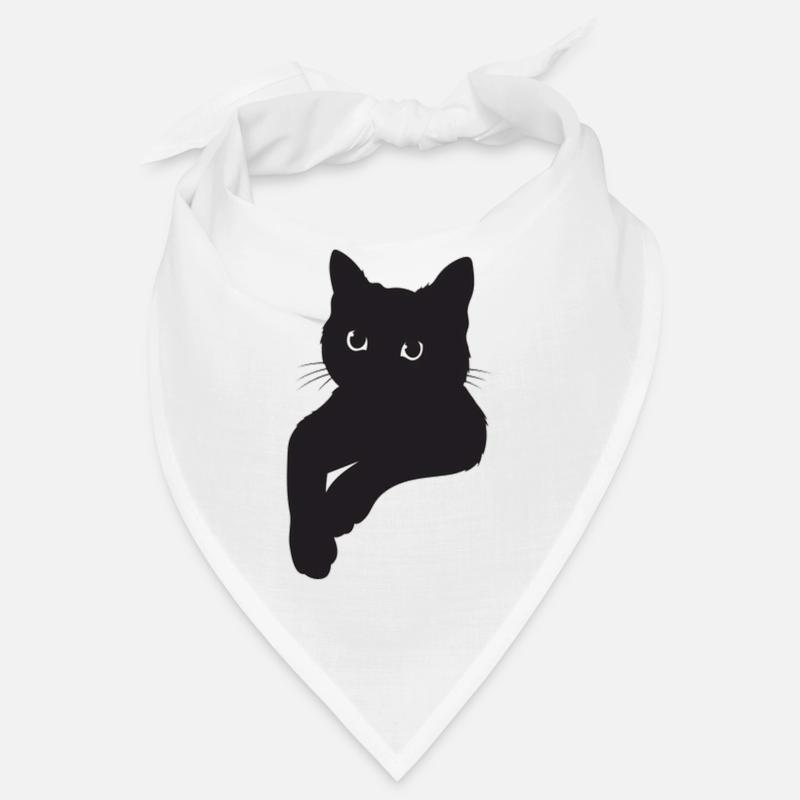 Pose de chat noir Bandana