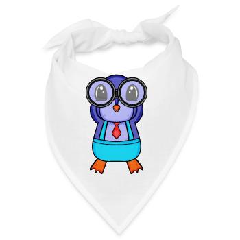 Teleskop Astronomie Astronom Pinguin - Bandana - Weiß - Vorne