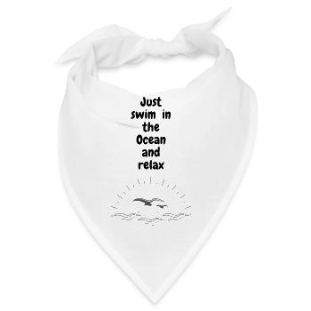 Just swim - Bandana - Weiß - Vorne