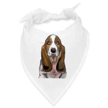 Basset - Bandana - Weiß - Vorne