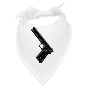 Militärpistole 38 Colt - Bandana - Weiß - Vorne