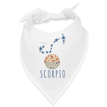 Das Sternbild Skorpion - Bandana - Weiß - Vorne