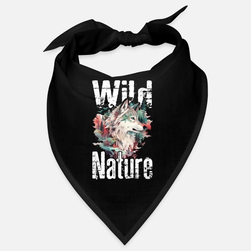 Loup Nature sauvage Wolf’s Head Wilderness Forest Trees Bandana