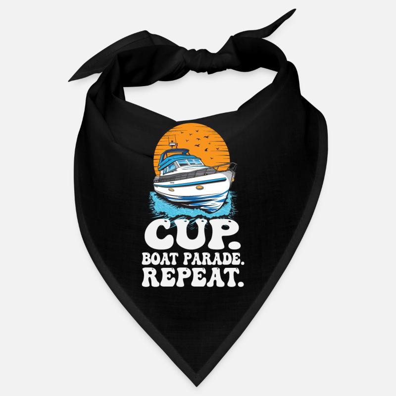 Motorboating Drinking Party Cup Boat Parade Bandana