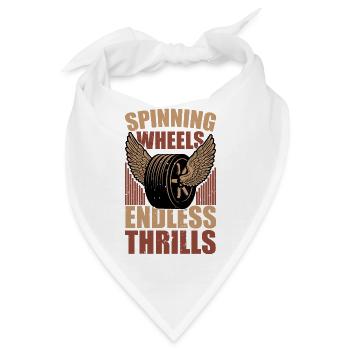 Sp. WHEELS ENDLESS THRILLS - Bandana - Weiß - Vorne