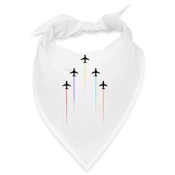 Farbige Freileitungen - Bandana - Weiß - Vorne