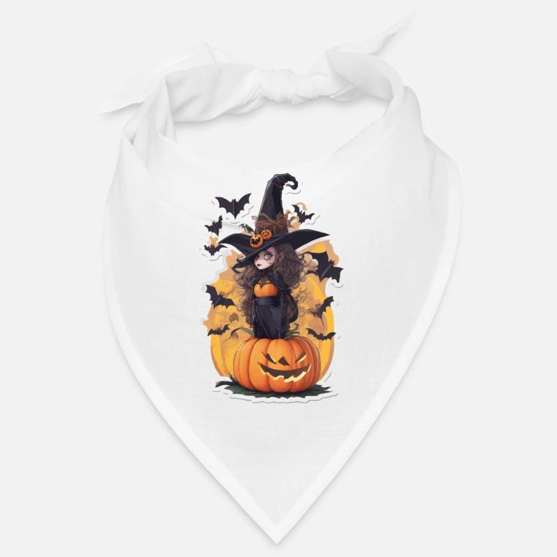 Helloween Pumpkin Witch Bandana