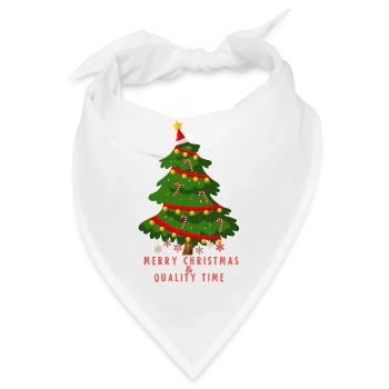 Merry Christmas - Bandana - Weiß - Vorne