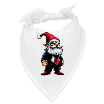Chef Wichtel Weihnachts Gnom - Bandana - Weiß - Vorne
