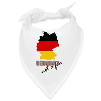 Anti Deutschland Demo Protest - Bandana - Weiß - Vorne