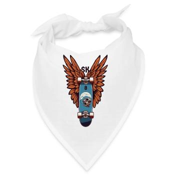 Skater SK8 - Bandana - Weiß - Vorne