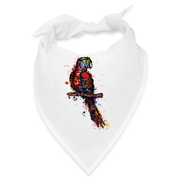 Papagei Vogel Haustier Tierliebhaber Tier Urwald - Bandana - Weiß - Vorne