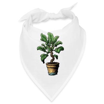 Zimmerpflanze / Topfpflanze / Dekoration / Topf - Bandana - Weiß - Vorne