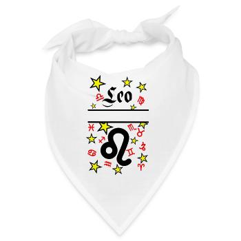 Löwe Sternzeichen Löwe - Bandana - Weiß - Vorne