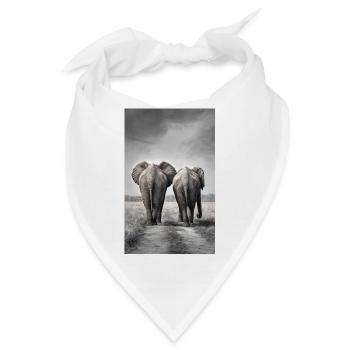 Dick & Doof - Bandana - Weiß - Vorne