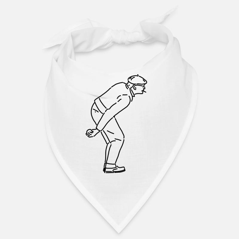 Petanque Spieler Rechtshänder Bandana