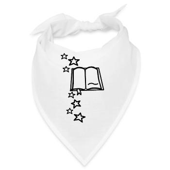 Magisches Buch - Bandana - Weiß - Vorne
