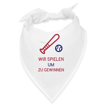 Spielen Um Zu Gewinnen - Bandana - Weiß - Vorne