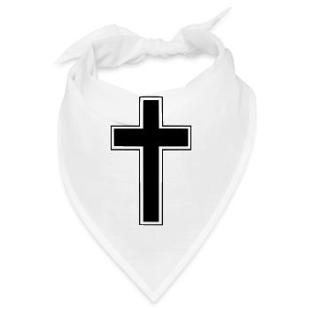 Christliches Kreuz (Christliches Kreuz) - Bandana - Weiß - Vorne