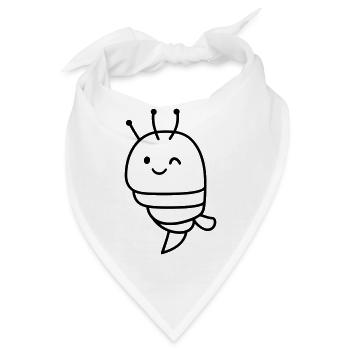 Garnele - Bandana - Weiß - Vorne