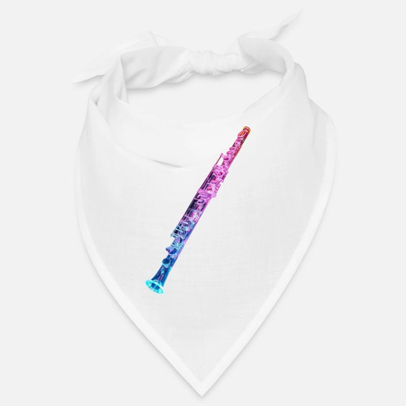 Flûte traversière - Bandana - blanc