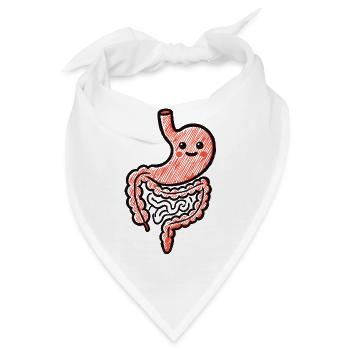Magen Darm Infekt Humor - Bandana - Weiß - Vorne