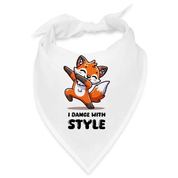 fuchs tier dabbing - Bandana - Weiß - Vorne