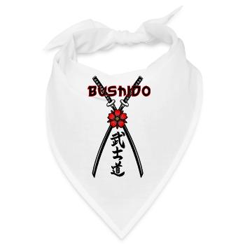 Bushido: Ehre in der Stille - Bandana - Weiß - Vorne